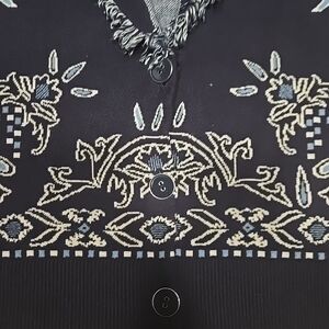 Chico,S Sweater Cardigan Navy With White And Blue Zise 3 XL